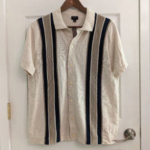 J. Crew Short-Sleeve Polo Sweater, Men's L
